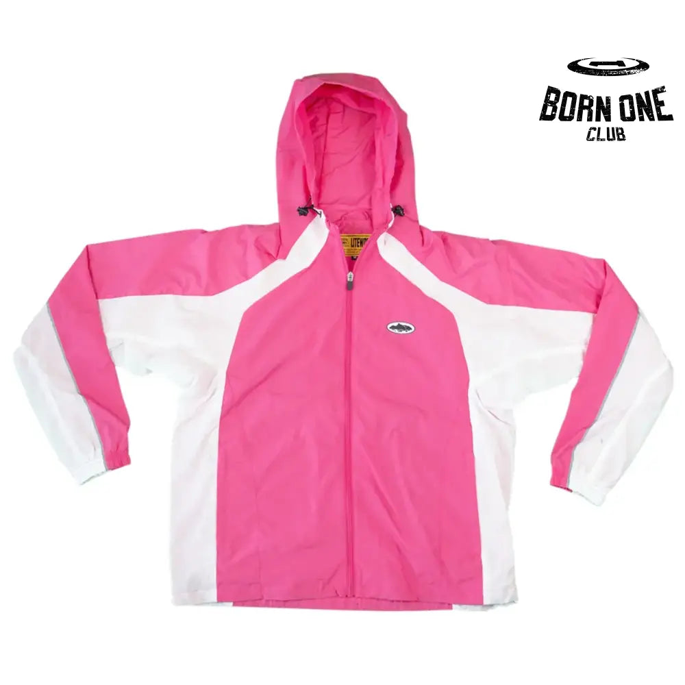 Jacket Corta Vento Pink White