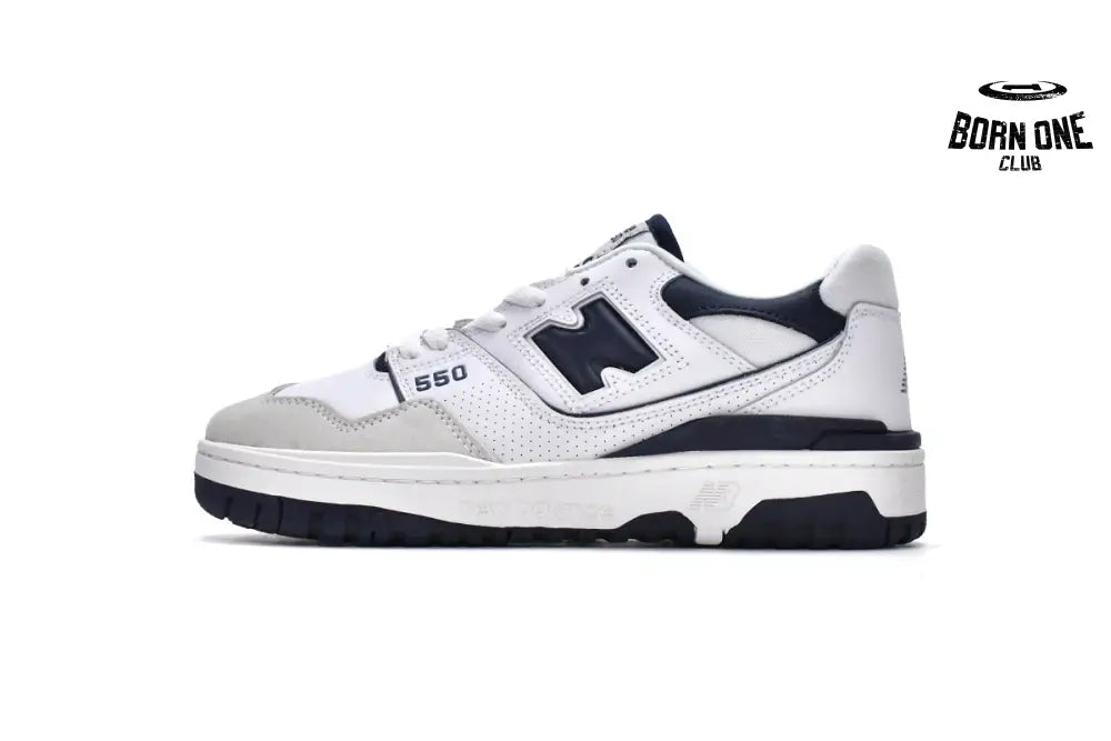 550 Aime Leon Dore White Navy BB550ALF