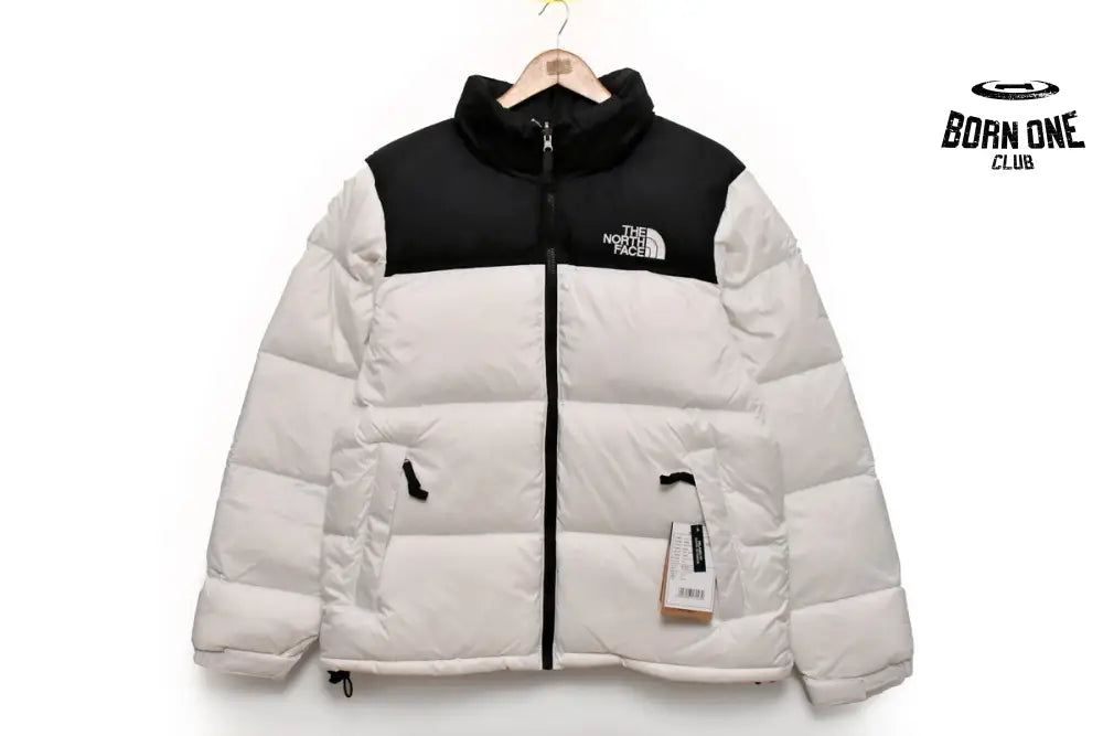 White Black 1996 Nuptse Jacket