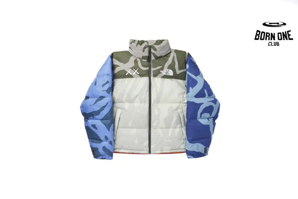 KAWS Retro 1996 Nuptse Jacket Moonlight Ivory Nuptse Print NF0A7WLX