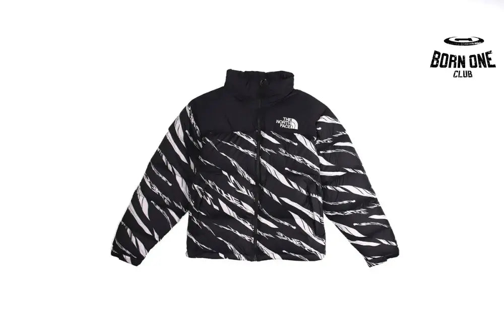 Splicing White And Black Zebra Jacket