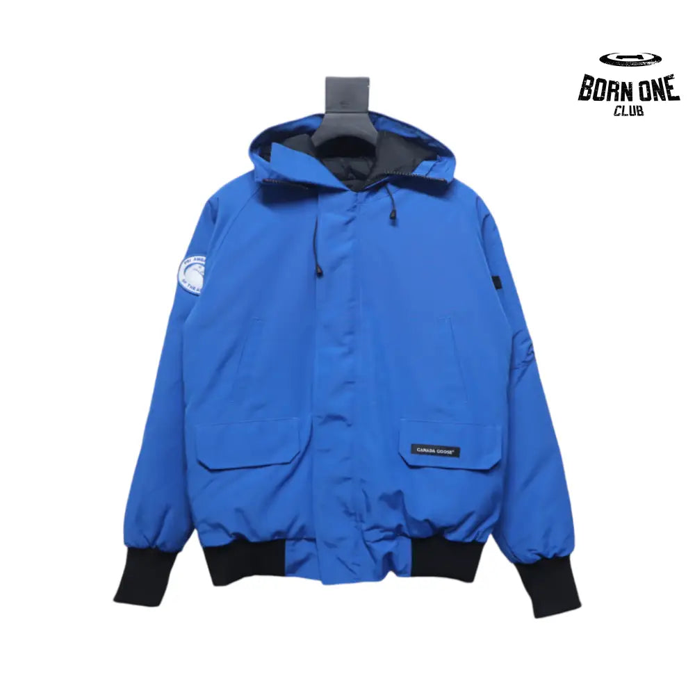 Chilliwack Hooded Bomber Jacket Blue