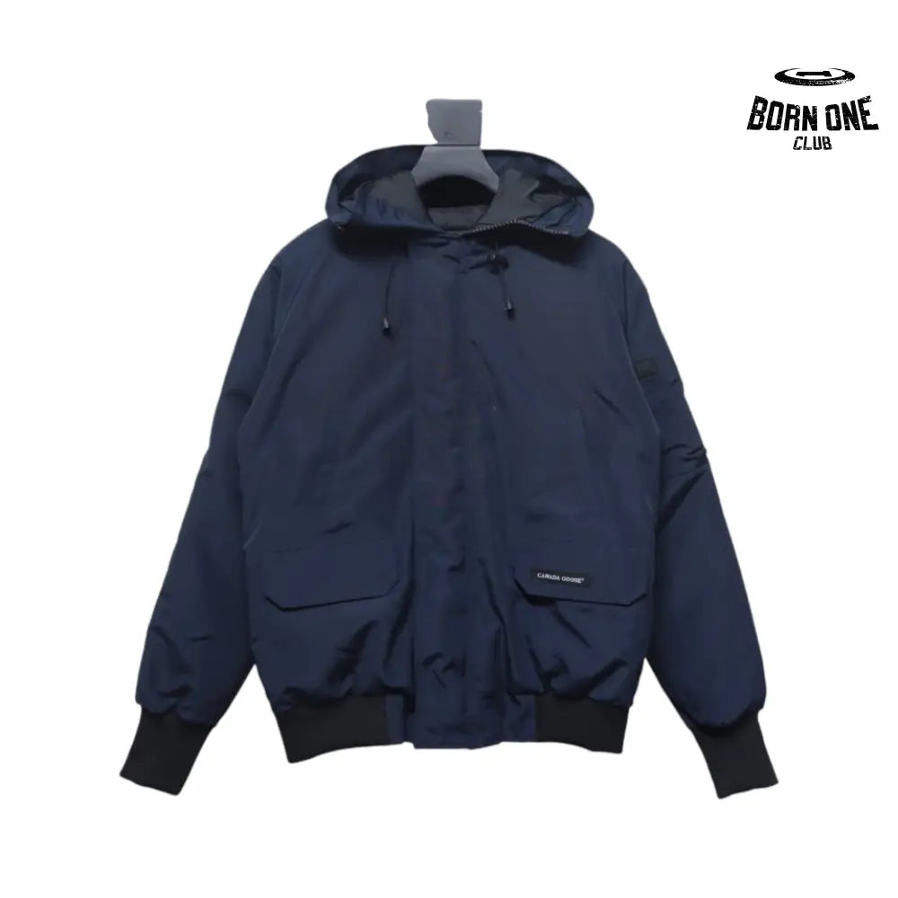 Chilliwack Hooded Bomber Jacket Dark Blue