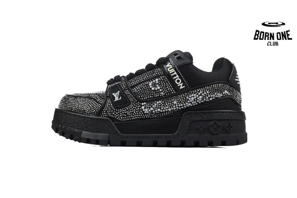 Trainer Maxi Black Swarovski Crystals