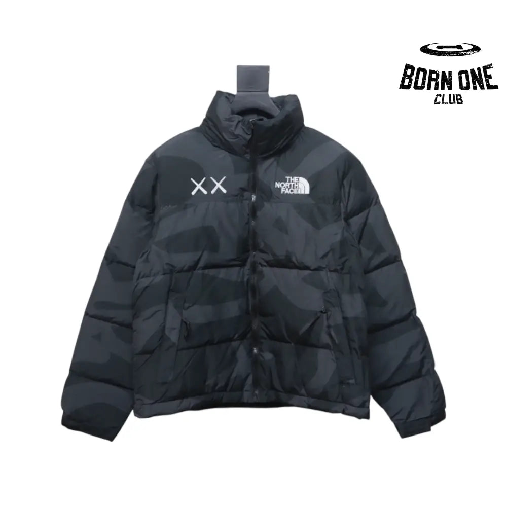 KAWS Retro 1996 Nuptse Jacket Black