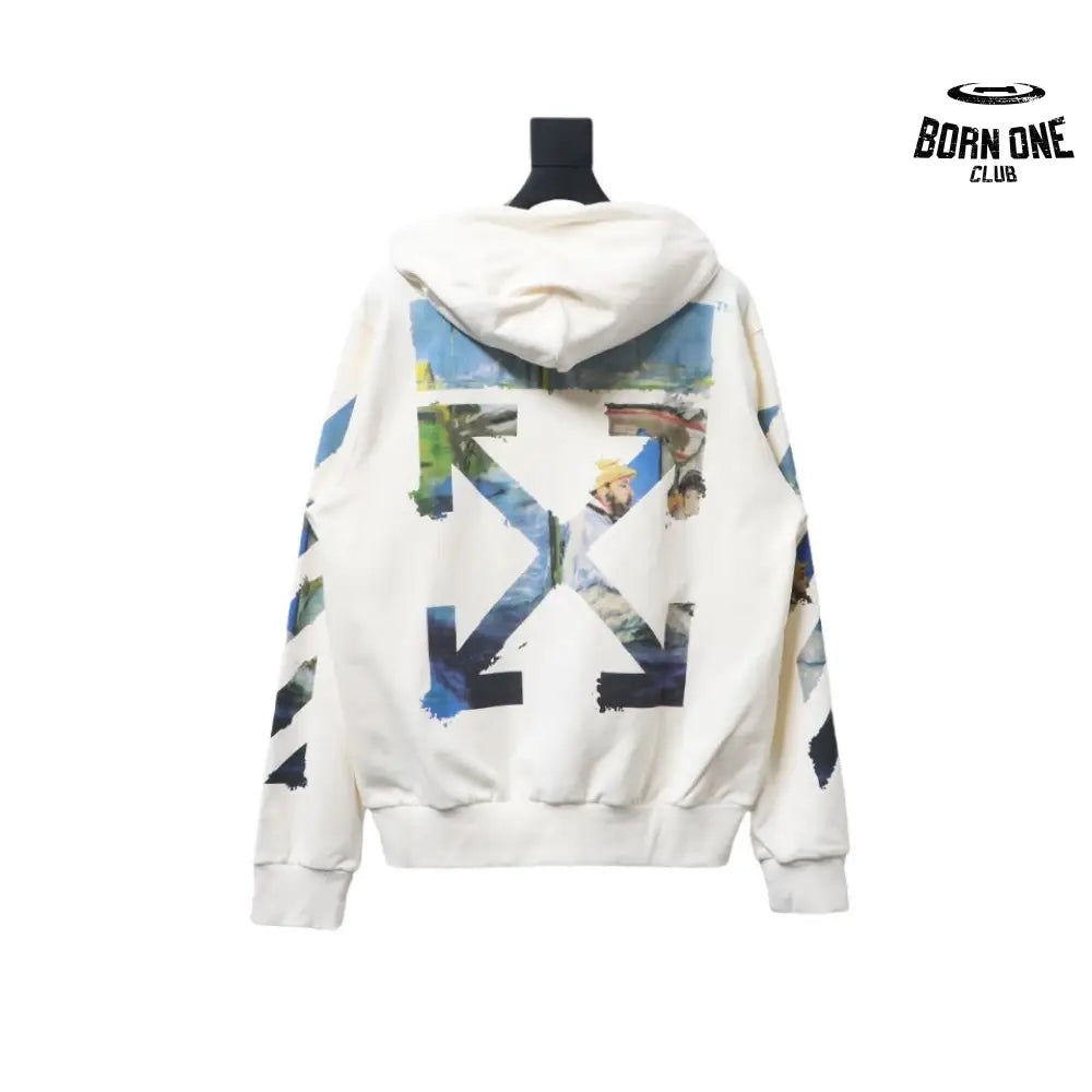 Pascal Arrow Zip-Up White