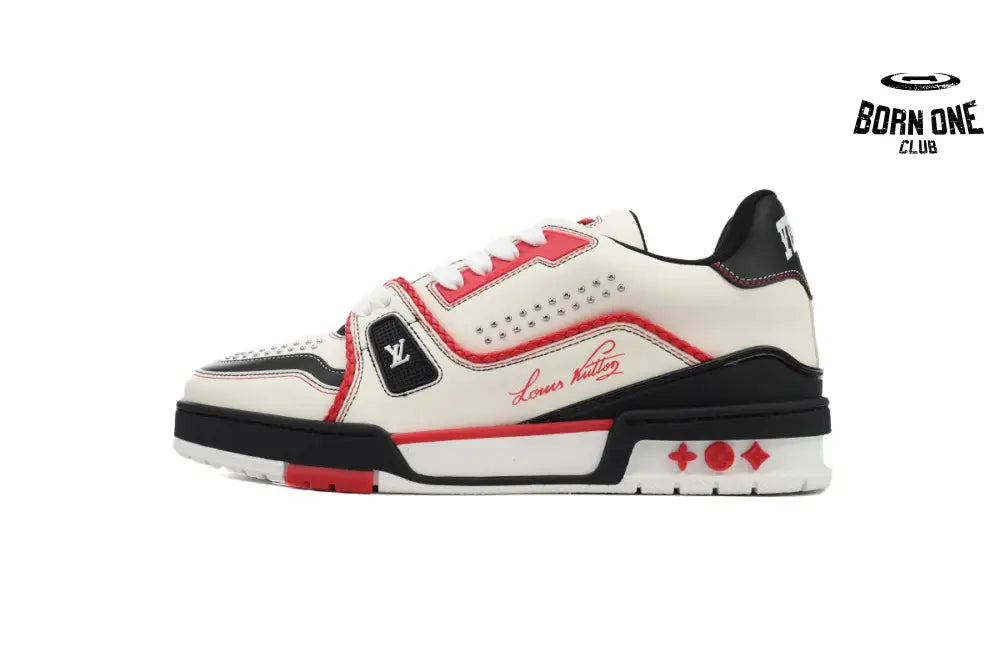 Trainer Sneaker White Red Black 1AD7JR
