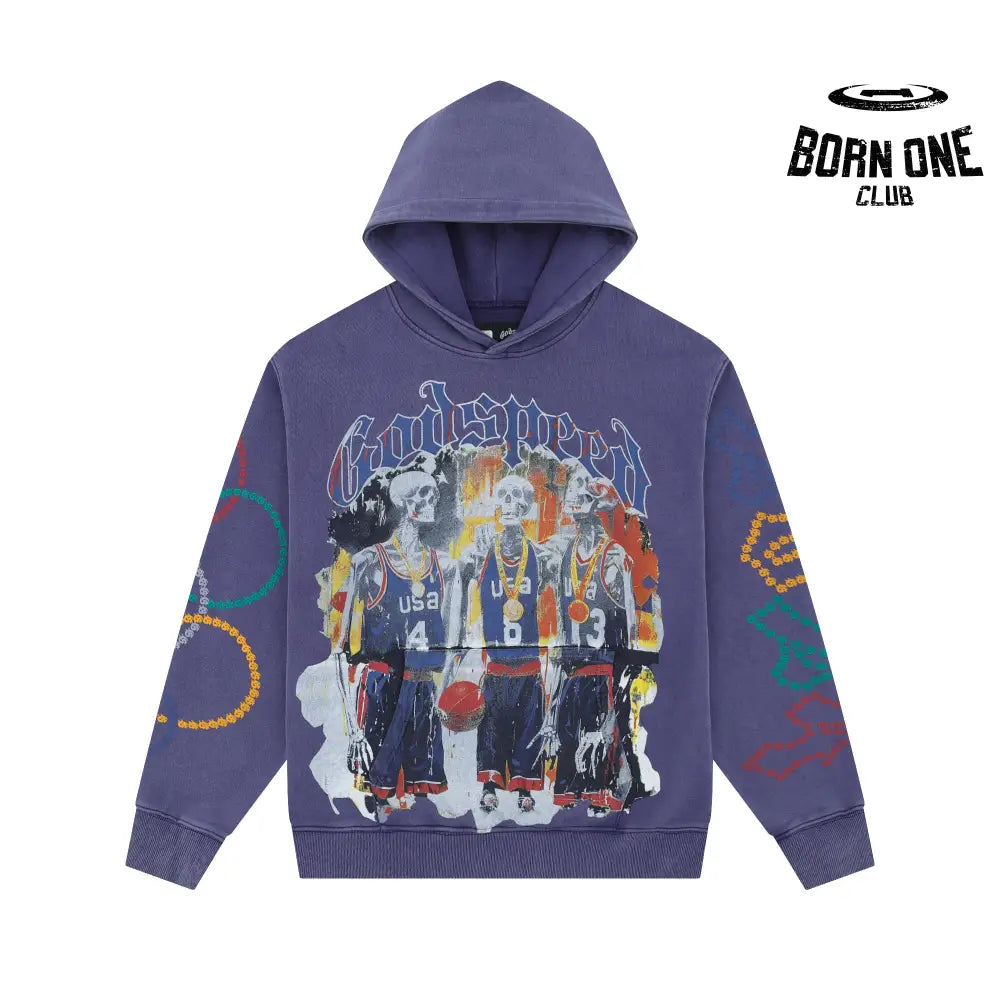 Godspeed Dream Team 24 Hoodie Navy Wash