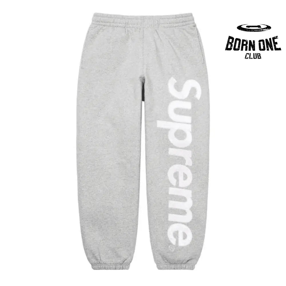 Pants  Satin Appliqué Grey