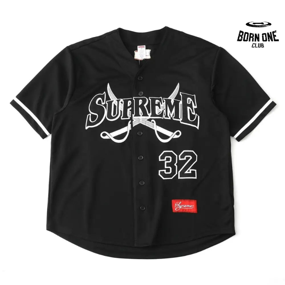 Camiseta Supreme Swords Baseball Jersey Black