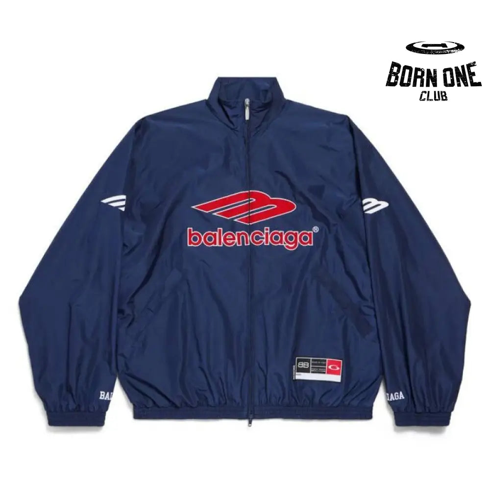 3B Football Logo Track Jacket Blue