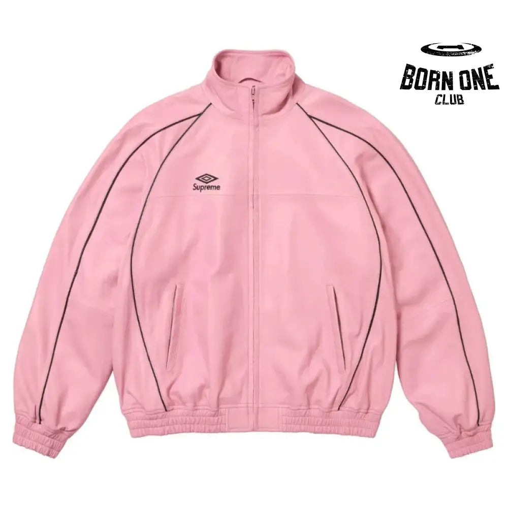 Jacket x Umbro Leather Track Pink