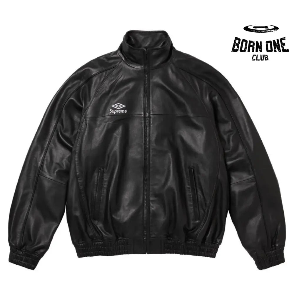 Jacket  x Umbro Leather Track Black