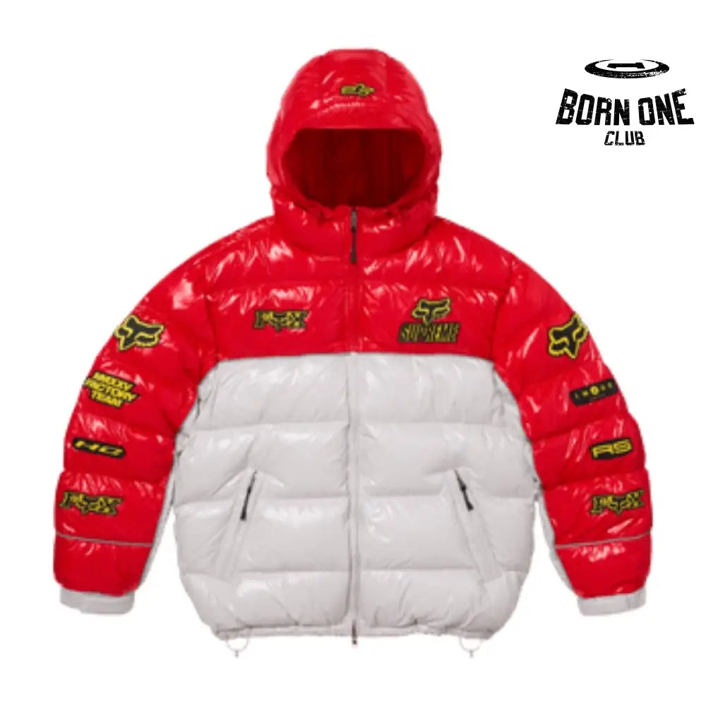 Jacket x Fox Racing Shiny Down Puffer White