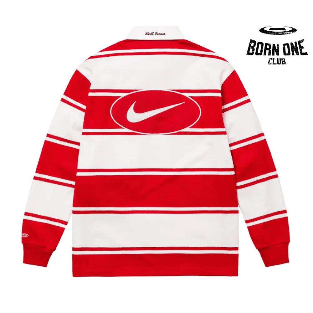 T-Shirt x Nike Stripe Rugby Red/White