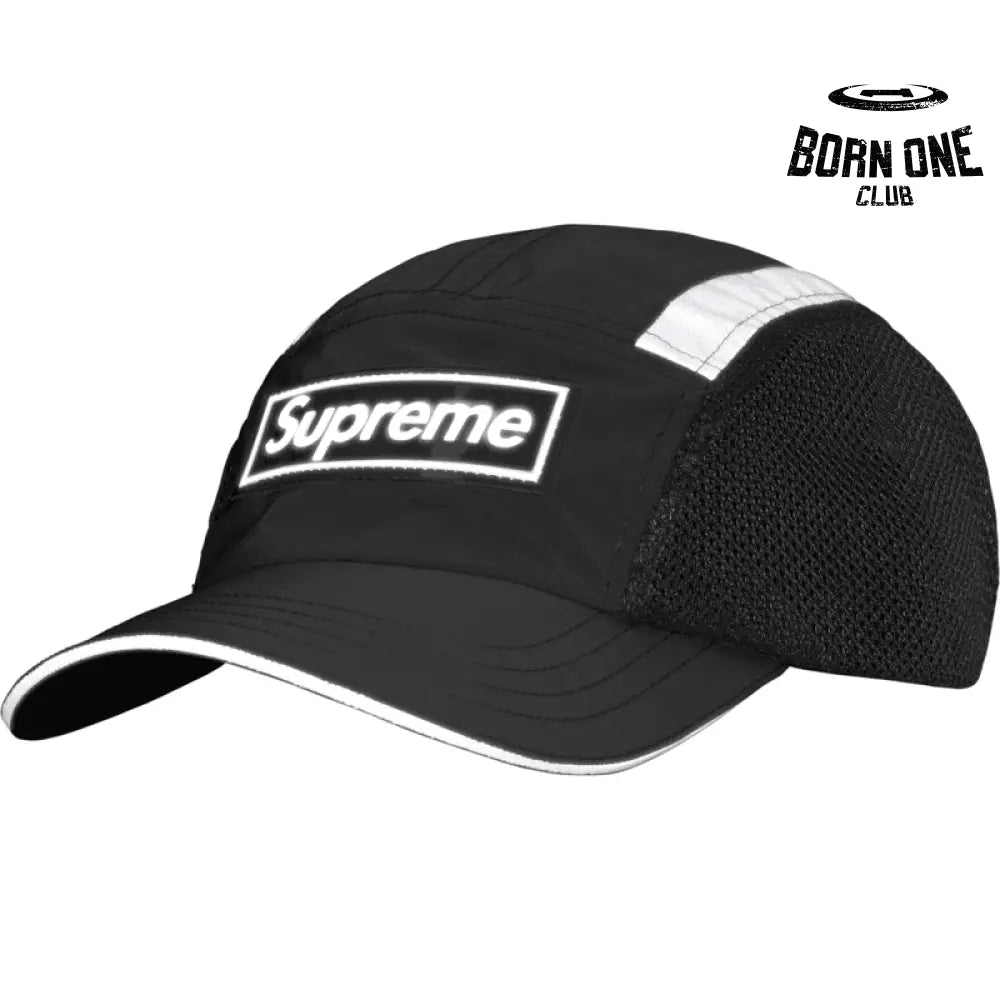 Side Mesh Camp Cap Black (Reflective)