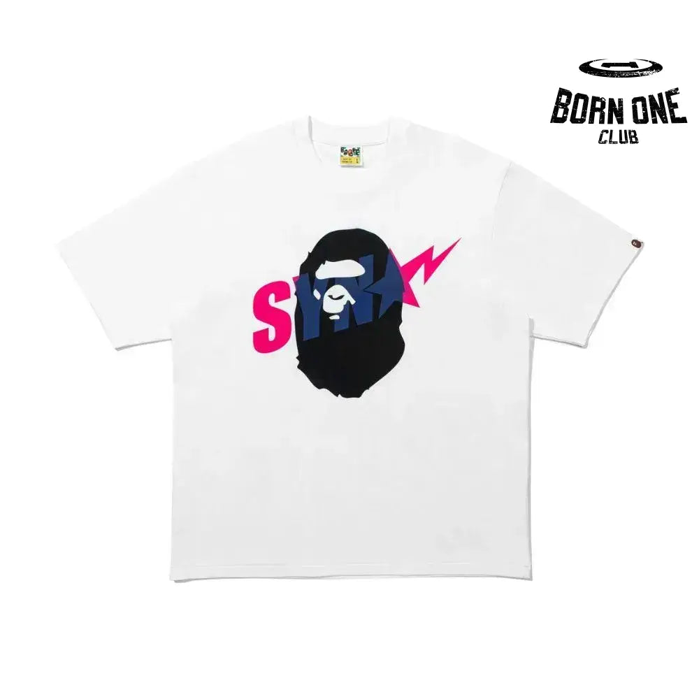 T-Shirt BAPE x by Central Cee Ape Head White