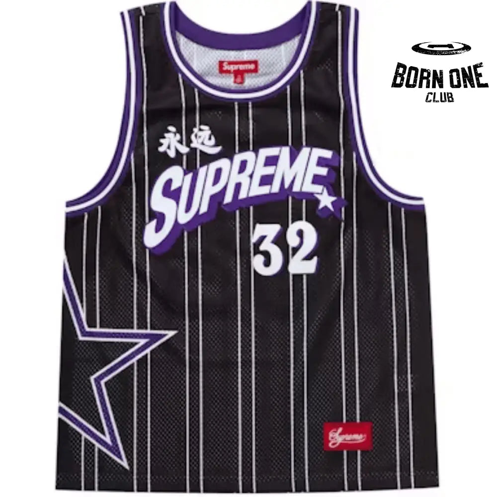 T-Shirt Star Basketball Jersey Black