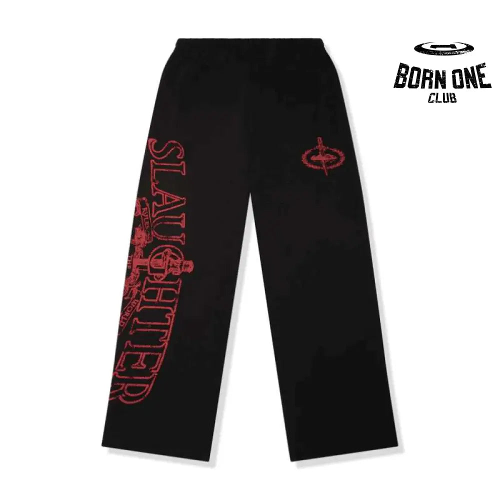 Pants x 21 Savage Slaughter Gang Black