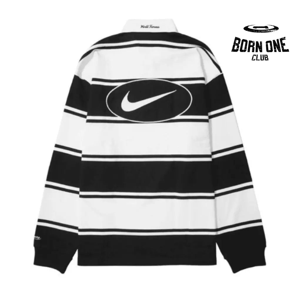 T-Shirt x Nike Stripe Rugby Black/White