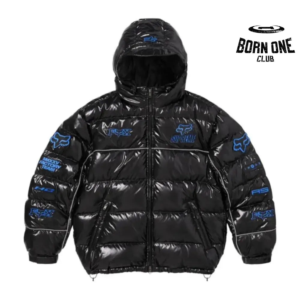 Jacket x Fox Racing Shiny Down Puffer Black