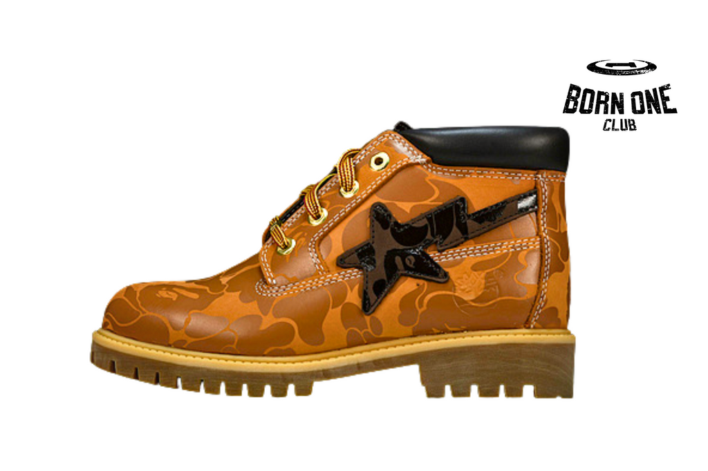 Yellow Boot Bape Collab