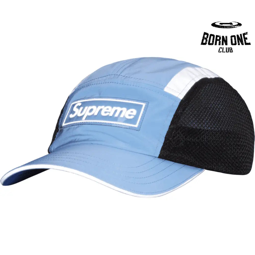Camp Cap Side Mesh Light Blue (Reflective)