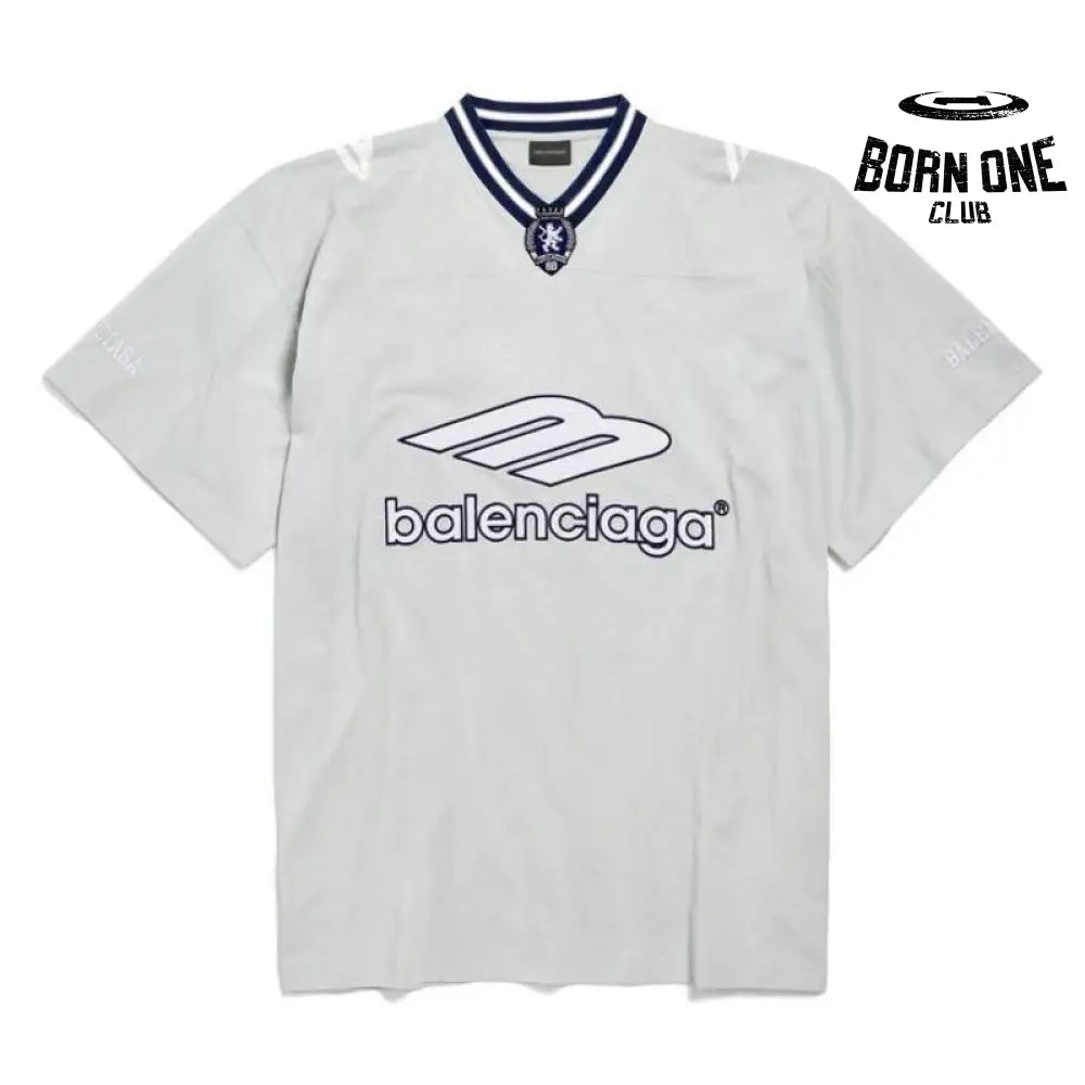 T-Shirt Football V-neck Oversized Grey