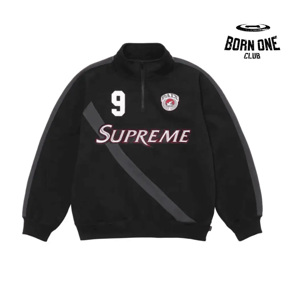 Jacket Half Zip Black Team