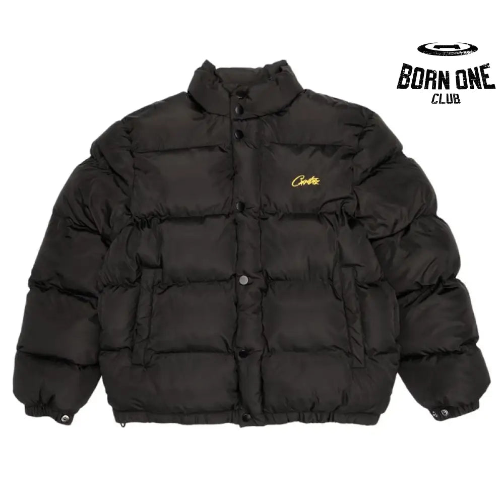 Black Bolo Puffer Jacket