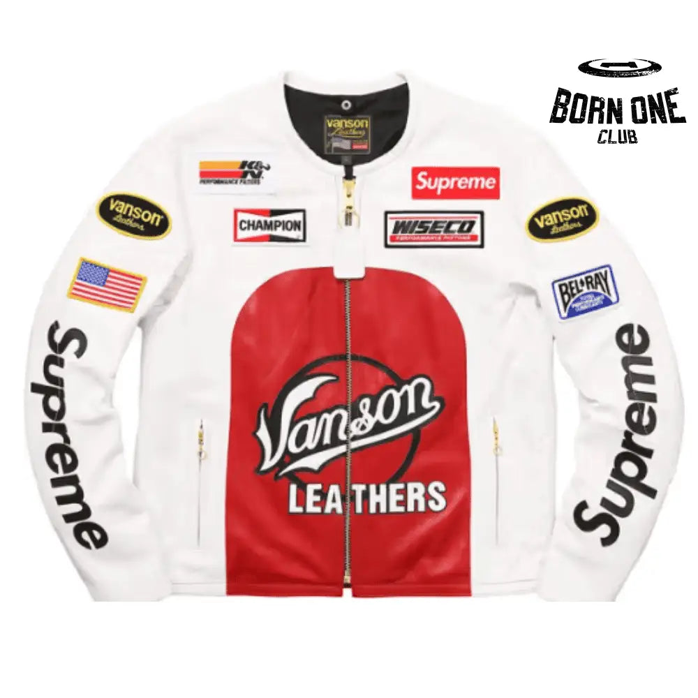 Jacket Leather Star Vanson Biker