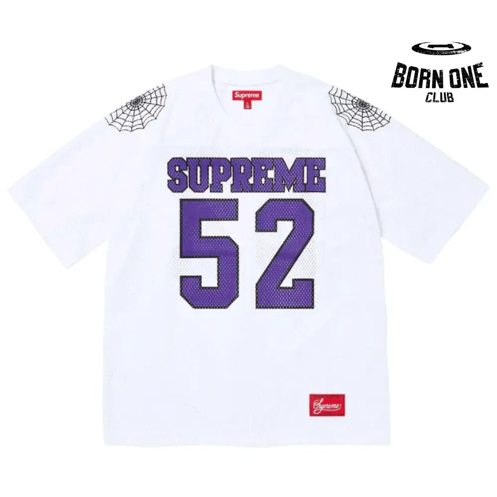 T-Shirt Spiderweb Football White