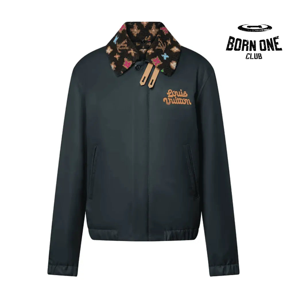 Jacket Aviator Monogram Fleece Collar