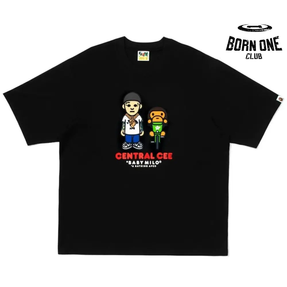T-Shirt BAPE x by Central Cee Bax Milo Black
