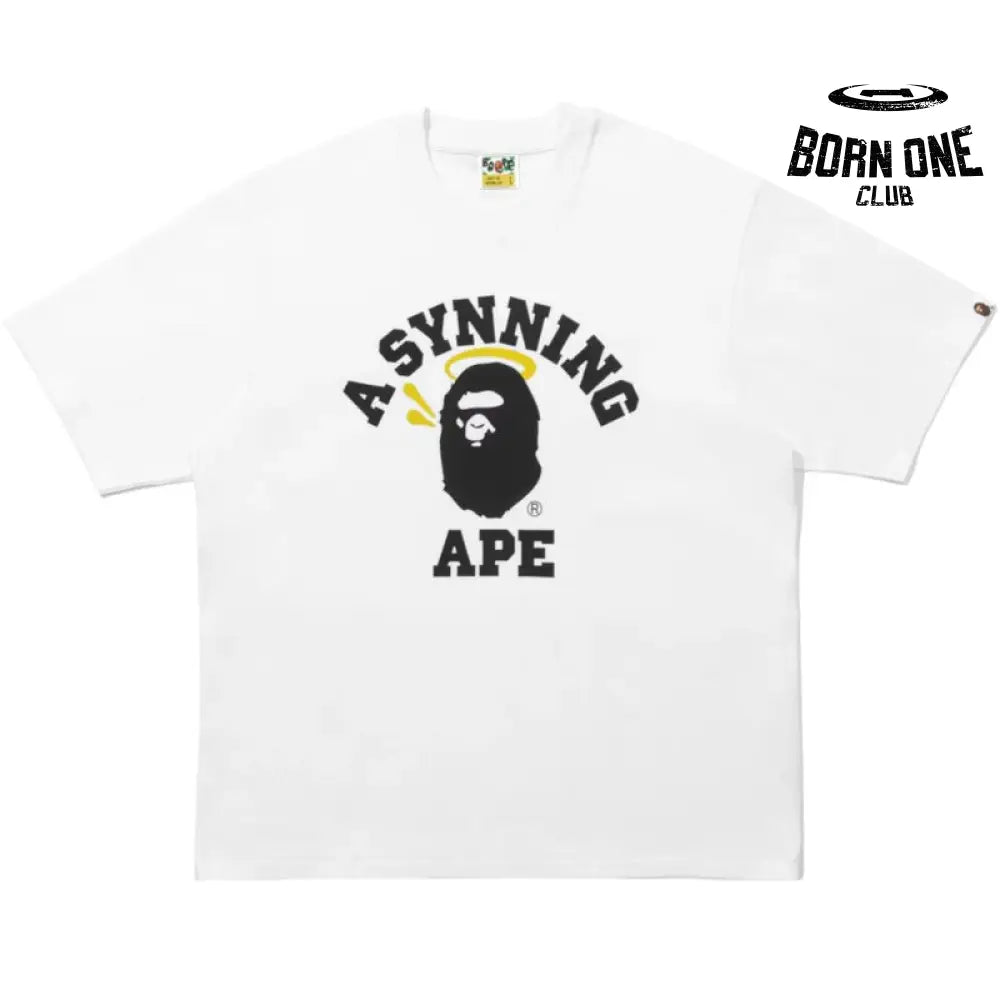 BAPE x Central Cee College White T-Shirt
