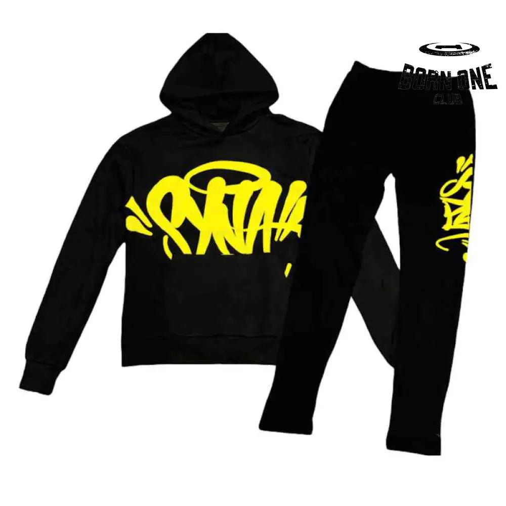 Set Synaworld Logo Black Yellow