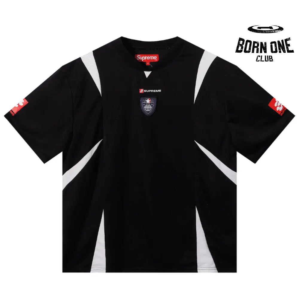 T-Shirt Crest Soccer Jersey Black