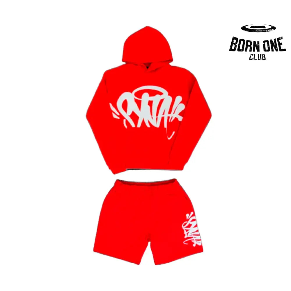 Set Team Hood Twinset Red