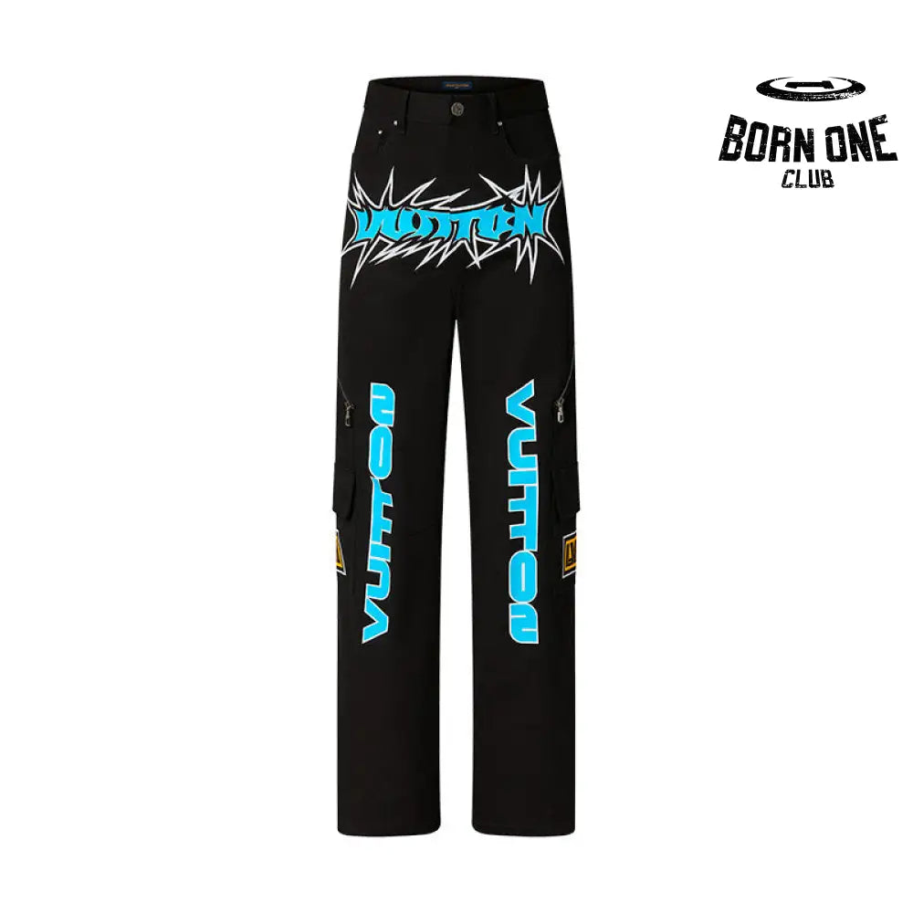 Pants Printed Denim