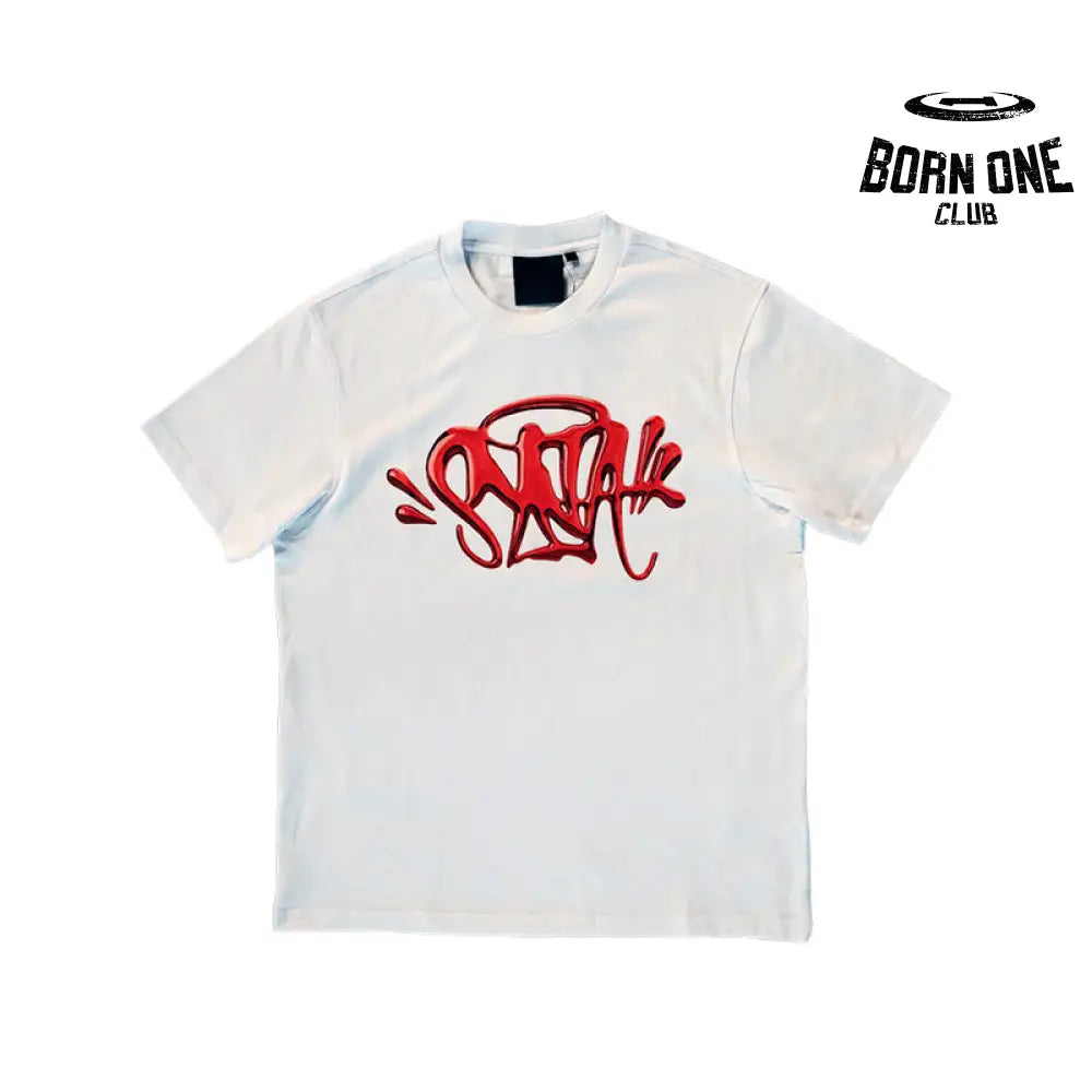 T-Shirt Synaworld 'Logo' White/Red