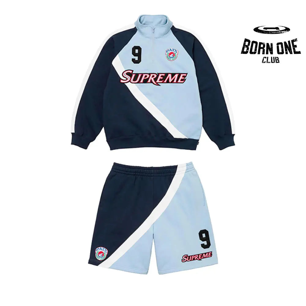 Half Zip Blue Team Set