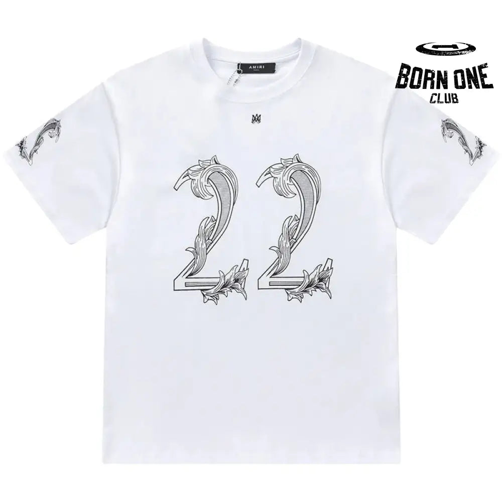 T-Shirt 22 Logo-Print White