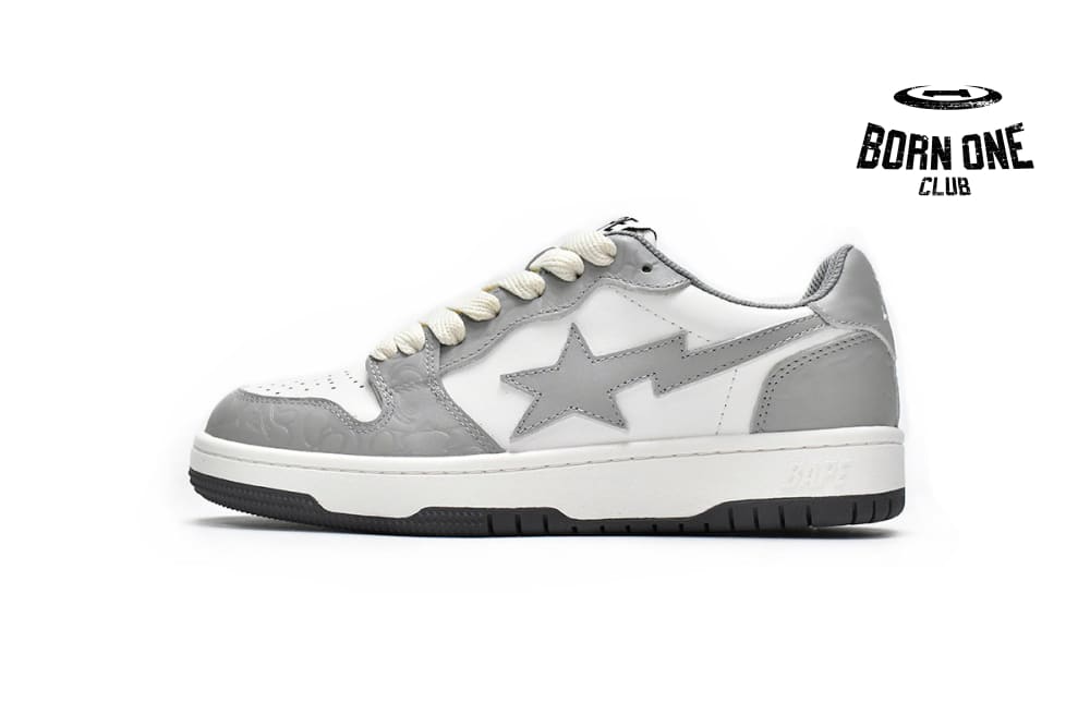 SK8 Sta White Grey