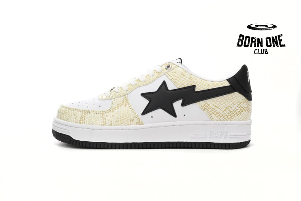Sta Low White Snake Skin Pattern 1I80191009