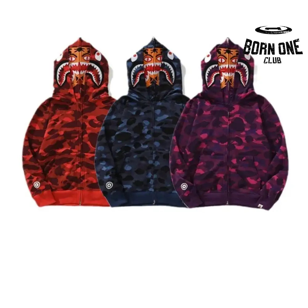 Bape Shark Tiger Head Zip-Up