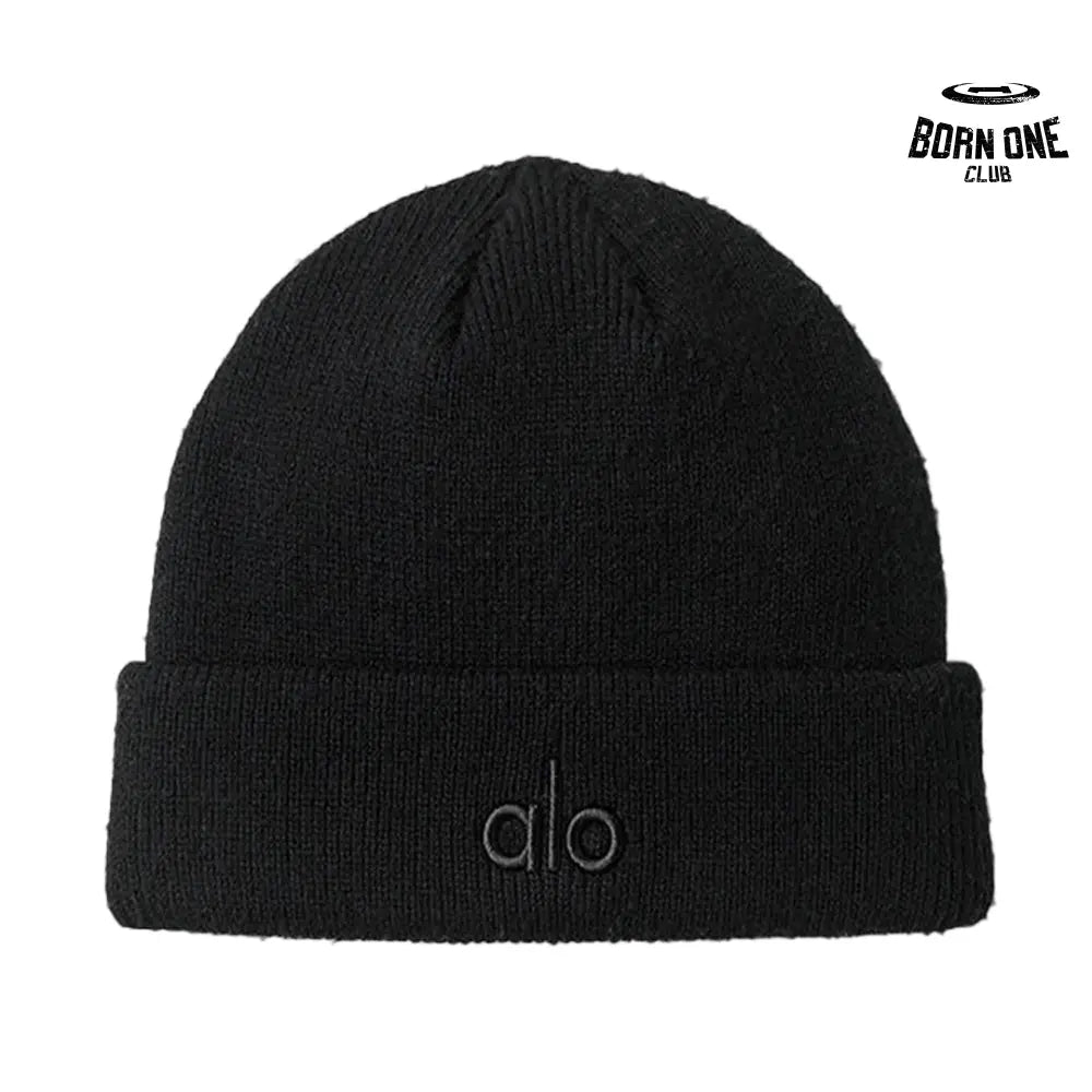 Black Logo Black Notable Beanie