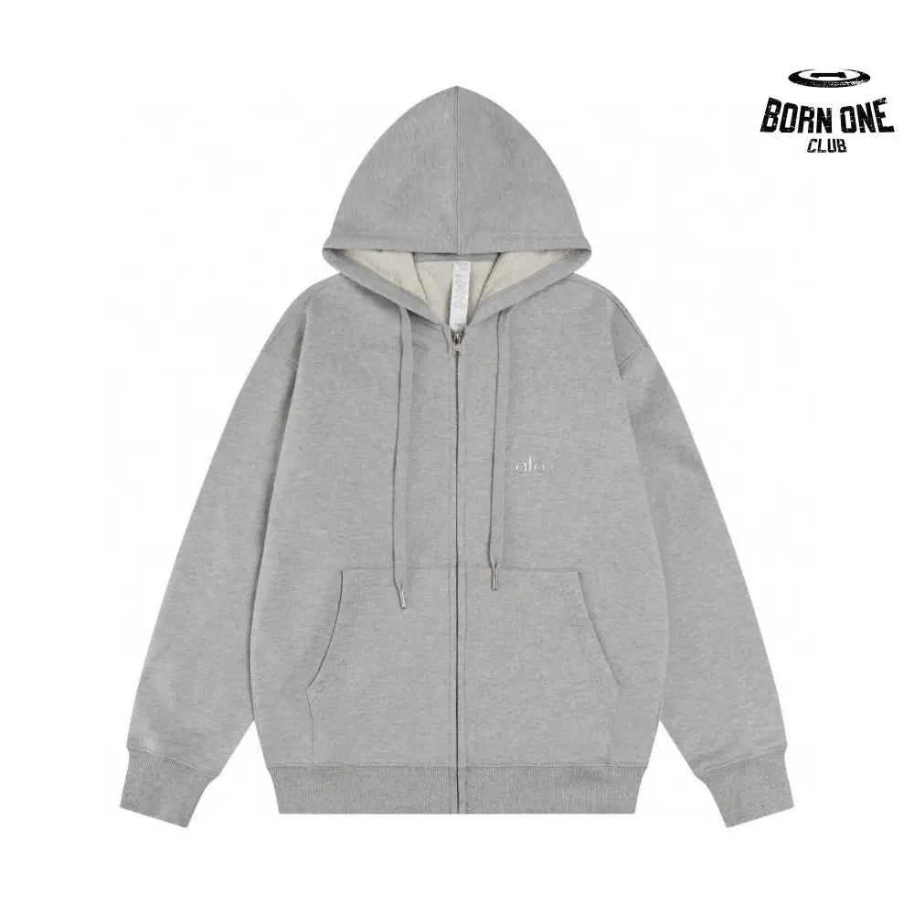 Zip-Up Hoodie K521 Gray