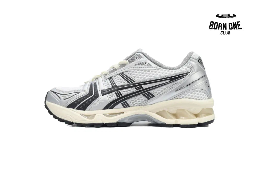Gel-Kayano 14 JJJJound Silver Black Midweek Heat