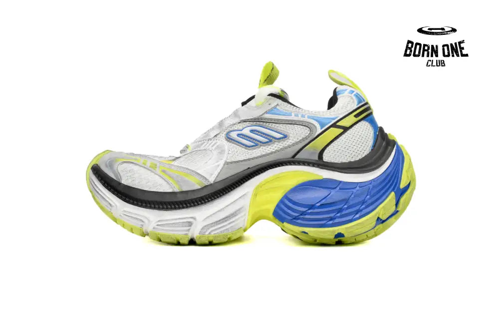 10XL White Grey Black White Blue Fluorescent Green