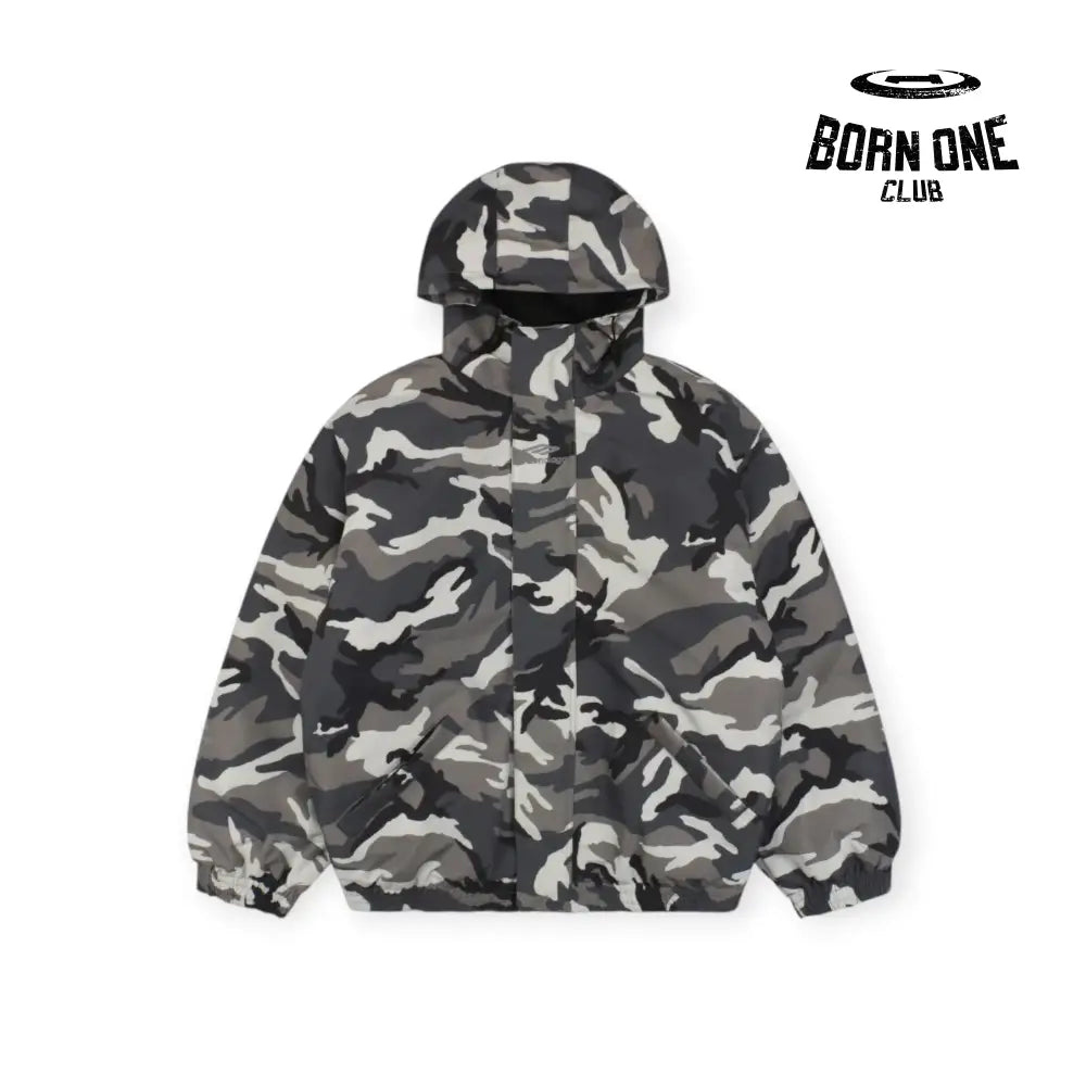 Camo Ski Parka in Grey Camo Jacket